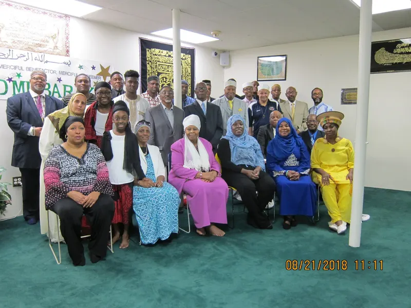 Members of the AMKHIC community gathered in the musalla for Eid